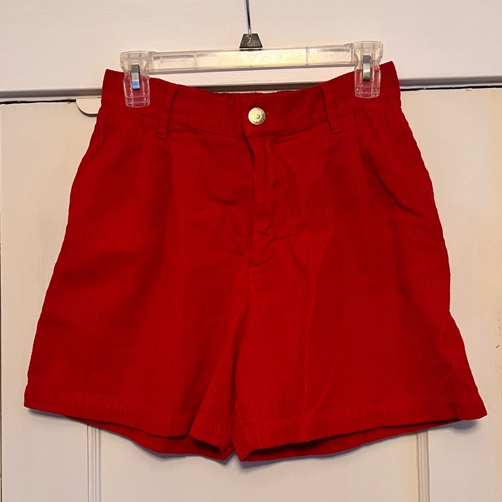 Big Bud Press Corduroy Trouser Shorts - Red, Small